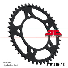 Load image into Gallery viewer, Rear Sprocket Steel 43t 520 Hon