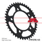 Rear Sprocket Steel 43t 520 Hon