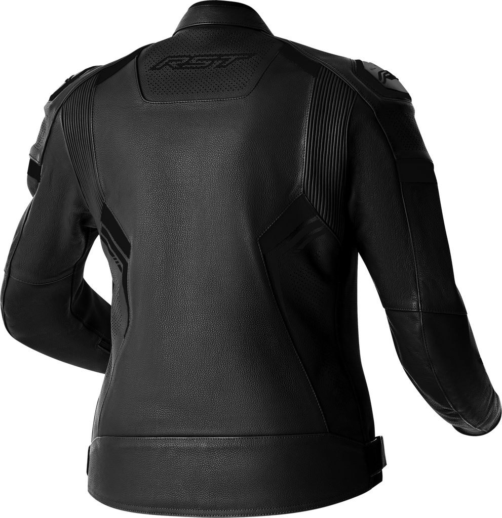 Womens S1 D3o Leather Jacket Black/White Xs