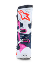 Load image into Gallery viewer, Tech 10 Supervented Boots Drk Blue/Wht/Blk Fuxia 9