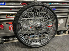 Load image into Gallery viewer, 21X3.5" FRONT CHROME 60 SPOKE WHEEL PACKAGE HARLEY DAVIDSON BAGGERS - The Speed Shop Canada