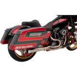 BASSANI SHORT RR3 STAINLESS 2:1 EXHAUST HARLEY DAVIDSON BAGGERS 09-16