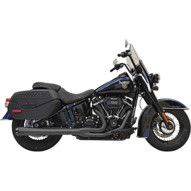 BASSANI TOURING BLACK 2:1 EXHAUST HARLEY DAVIDSON SOFTAILS 18-25 - The Speed Shop Canada