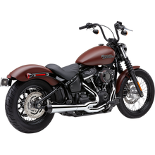 Load image into Gallery viewer, BASSANI CHROME 2:1 EXHAUST HARLEY FATBOB/SLIM/STREETBOB 18-25 - The Speed Shop Canada
