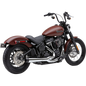 BASSANI CHROME 2:1 EXHAUST HARLEY FATBOB/SLIM/STREETBOB 18-25 - The Speed Shop Canada