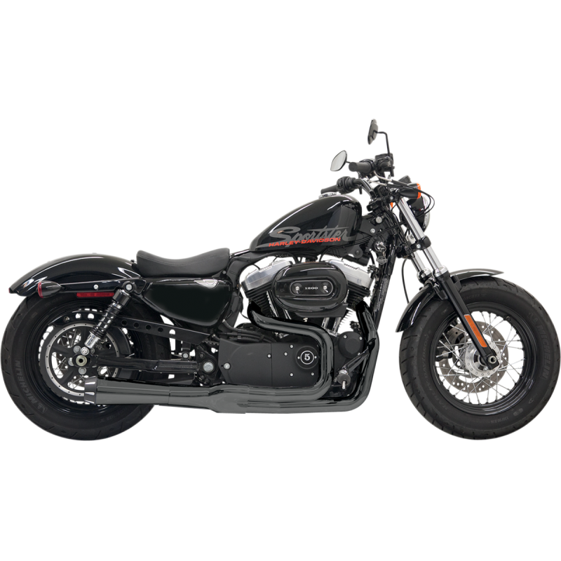 BASSANI MEGA POWER 2:1 BLACK HARLEY SPORTSTER MODELS 06-13 - The Speed Shop Canada