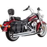 VANCE AND HINES BIG SHOTS STAGGERED PCX EXHAUST HARLEY SOFTAILS 00-17