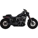 VANCE AND HINES BIG SHOTS STAGGERED PCX EXHAUST HARLEY SOFTAILS 18-25