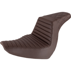 SADDLEMEN STEP UP TR/LS SEAT BROWN HARLEY SOFTAIL M8 FXLRS/FLSB 18-26 - The Speed Shop Canada