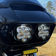 Load image into Gallery viewer, CUSTOM DYNAMICS SHARK DEMON 2 LED HEADLIGHT KIT HARLEY DAVIDSON FLHR - The Speed Shop Canada