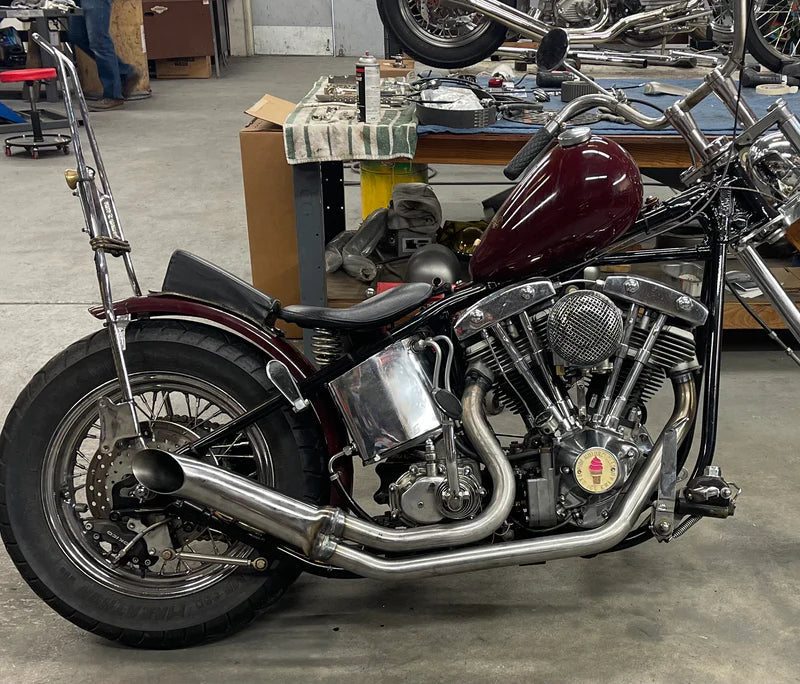 PAUGHCO DIRTY BIKER 2:1 EXHAUST SYSTEM SHOVELHEAD - The Speed Shop Canada