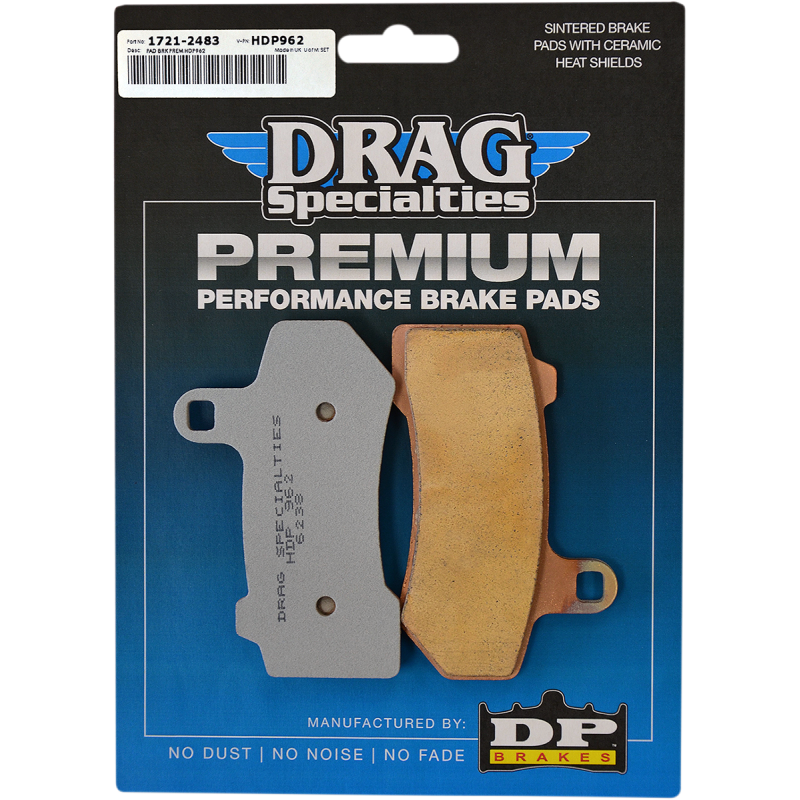 DRAG PREMIUM REAR BRAKE PADS HARLEY DAVIDSON MODELS - The Speed Shop Canada