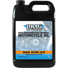 Load image into Gallery viewer, DRAG HIGH PERFORMANCE MINERAL 20W-50 MOTORCYCLE OIL - The Speed Shop Canada