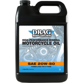 DRAG HIGH PERFORMANCE MINERAL 20W-50 MOTORCYCLE OIL - The Speed Shop Canada