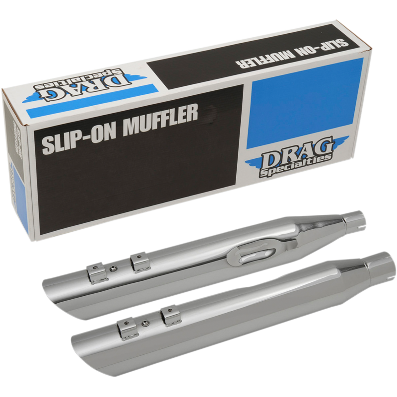 DRAG SLASHDOWN SLIP ON MUFFLERS HARLEY DAVIDSON BAGGERS 97-25 - The Speed Shop Canada