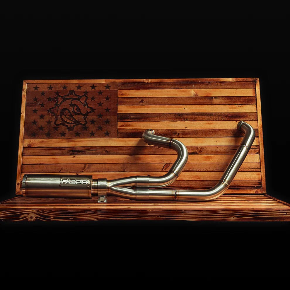 FAB28 INDUSTRIES STAINLESS 2:1 EXHAUST HARLEY DAVIDSON BAGGER 97-16 - The Speed Shop Canada