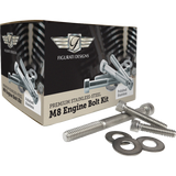 FIGURATI DESIGNS POLISHED ENGINE BOLT KITS HARLEY DAVIDSON M8 17-25