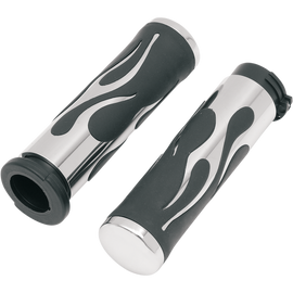 FLAMED GRIPS FOR HARLEY DAVIDSON MODELS 73 UP - The Speed Shop Canada