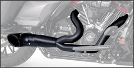 FREEDOM EXHAUST SHORTY TURNOUT BLACK 17-25 HARLEY BAGGERS - The Speed Shop Canada