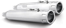 Load image into Gallery viewer, FREEDOM PERFORMANCE CHROME EAGLE SLIP ONS HARLEY BAGGERS 17-25 - The Speed Shop Canada
