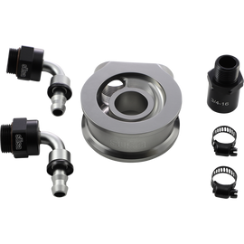 JAGG OIL COOLER FILTER ADAPTOR HARLEY DAVIDSON EVO XL BUELL 92-24 - The Speed Shop Canada