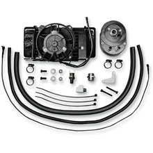 Load image into Gallery viewer, JAGG OIL COOLERS (LOW MOUNT FAN ASSIST) HARLEY BAGGERS 09-16 - The Speed Shop Canada