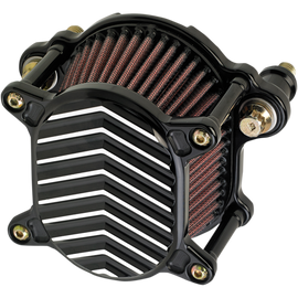 JOKER MACHINE OMEGA V BLACK/MACHINED AIR FILTER KIT HARLEY 99-17 BIG TWINS - The Speed Shop Canada