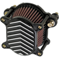 JOKER MACHINE OMEGA V BLACK/MACHINED AIR FILTER KIT HARLEY 99-17 BIG TWINS - The Speed Shop Canada