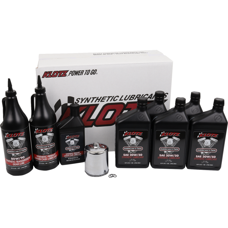 KLOTZ PREMIUM SYNTHETIC OIL CHANGE KITS (5) HARLEY DAVIDSON MODELS - The Speed Shop Canada