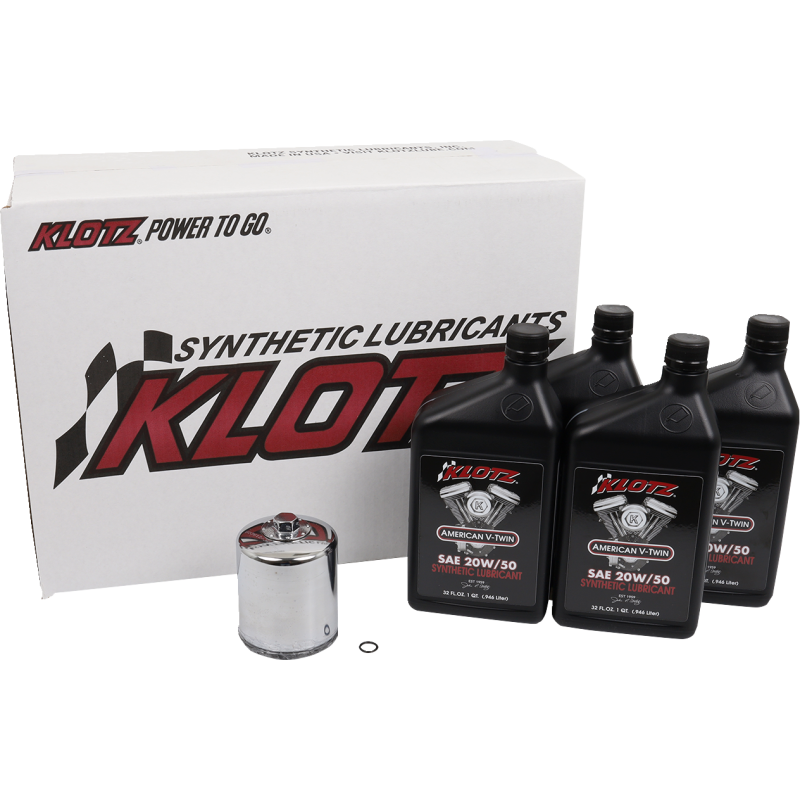 KLOTZ BASIC SYNTHETIC OIL CHANGE KITS (4) HARLEY DAVIDSON MODELS - The Speed Shop Canada