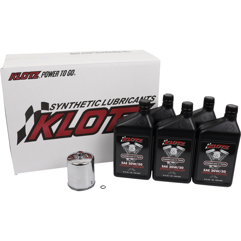 KLOTZ BASIC SYNTHETIC OIL CHANGE KITS (5) HARLEY DAVIDSON MODELS - The Speed Shop Canada