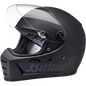 LANE SPLITTER HELMET FLAT BLACK SCRIPT - The Speed Shop Canada