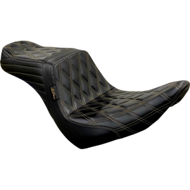 LEPARA TAILWHIP SEAT CHESTNUT DOUBLE DIAMOND 18-25 HARLEY SOFTAIL FXLR/S/ST - The Speed Shop Canada