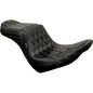 LEPARA TAILWHIP SEAT CHESTNUT DOUBLE DIAMOND 18-25 HARLEY SOFTAIL FXLR/S/ST - The Speed Shop Canada