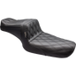 LEPARA TAILWHIP SEAT BLACK DOUBLE DIAMOND 82-03 HARLEY SPORTSTER XL - The Speed Shop Canada