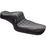 LEPARA TAILWHIP SEAT BLACK DOUBLE DIAMOND 82-03 HARLEY SPORTSTER XL