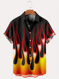 THE SPEED SHOP MENS FLAMED BUTTON UP SHIRTS - The Speed Shop Canada