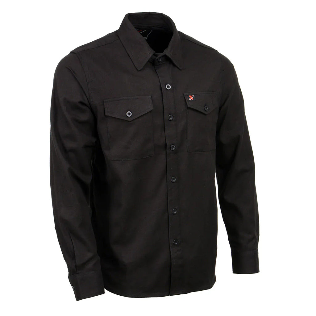 MILWAUKEE LEATHER BLACK FLANNEL SHIRT - The Speed Shop Canada