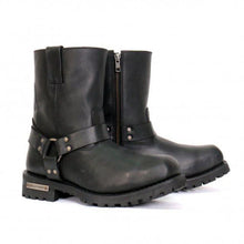 Load image into Gallery viewer, MILWAUKEE LEATHER MENS SHORT HARNESS BOOTS BLACK - The Speed Shop Canada