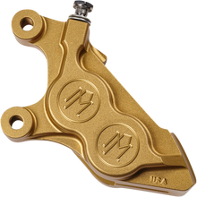Load image into Gallery viewer, PERFORMANCE MACHINE GOLD FRONT 4 PISTON CALIPERS 11.8" HARLEY DAVIDSON - The Speed Shop Canada