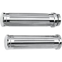 Load image into Gallery viewer, PRO ONE CHROME BILLET GRIPS FOR HARLEY DAVIDSON MODELS - The Speed Shop Canada