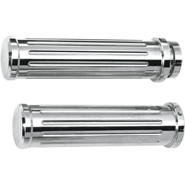 PRO ONE CHROME BILLET GRIPS FOR HARLEY DAVIDSON MODELS - The Speed Shop Canada