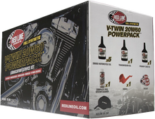 Load image into Gallery viewer, REDLINE BIGTWIN FULL SYN POWERPAK OIL CHANGE KITS HARLEY DAVIDSON - The Speed Shop Canada