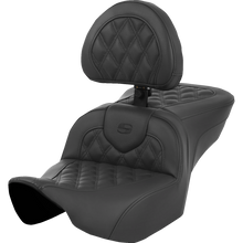Load image into Gallery viewer, SADDLEMEN ROAD SOFA BLACK L/S WITH BACKREST EXT REACH 24-25 HARLEY BAGGERS - The Speed Shop Canada