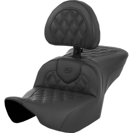SADDLEMEN ROAD SOFA BLACK L/S WITH BACKREST EXT REACH 24-25 HARLEY BAGGERS - The Speed Shop Canada