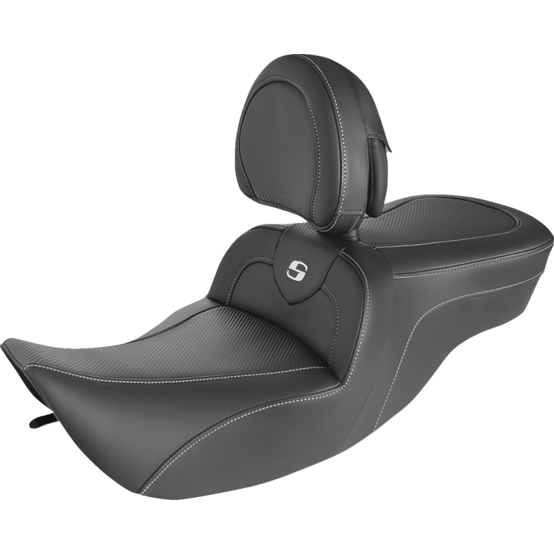 SADDLEMEN ROAD SOFA C/F SEAT WITH BACKREST HARLEY BAGGERS 97-07 - The Speed Shop Canada
