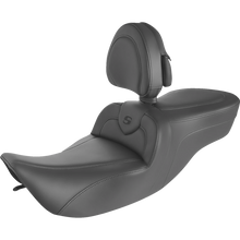 Load image into Gallery viewer, SADDLEMEN ROAD SOFA PLAIN SEAT WITH BACKREST HARLEY BAGGERS 97-07 - The Speed Shop Canada