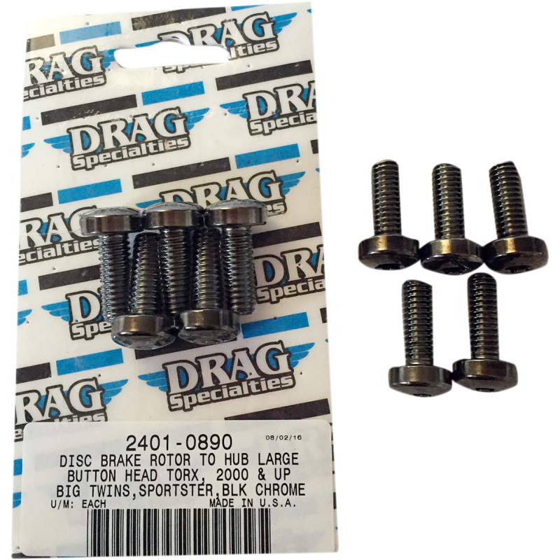 REAR ROTOR BOLTS HUB MOUNT BLACK (5 PAK) - The Speed Shop Canada