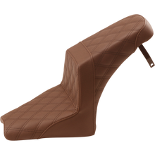 Load image into Gallery viewer, SADDLEMEN STEP UP SEATS BROWN LATTICE INDIAN SCOUTS - The Speed Shop Canada