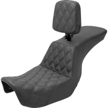 Load image into Gallery viewer, SADDLEMEN TOUR STEP UP SEATS BLACK LS HARLEY DAVIDSON DYNA 06-17 - The Speed Shop Canada